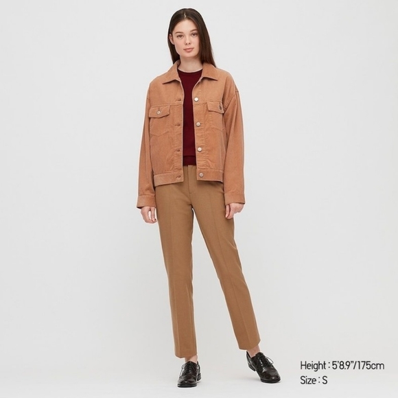 Uniqlo Corduroy Relaxed Jacket Pink M 